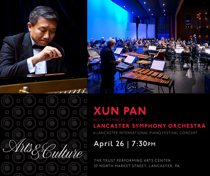 Xun Pan with Lancaster Symphony Orchestra members on Apr 26 at 7:30 p.m.